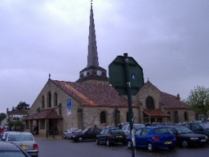 Place de l'église à Saint Jean de Monts